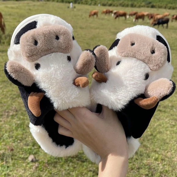 The Real Clean Company Shoes - Cute Cow Slippers Durable Indoor Outdoor New Boutique
